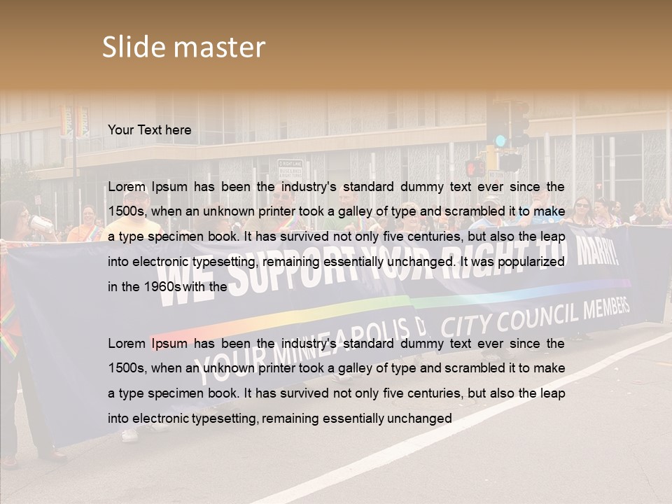 Homosexual Politics Council PowerPoint Template