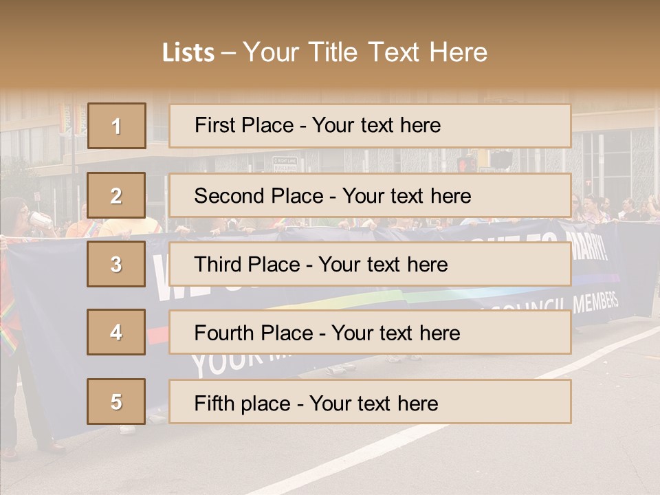 Homosexual Politics Council PowerPoint Template