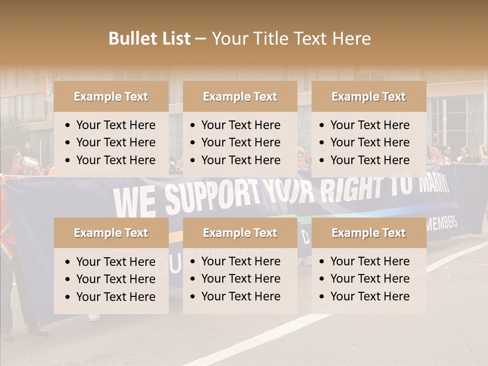 Homosexual Politics Council PowerPoint Template