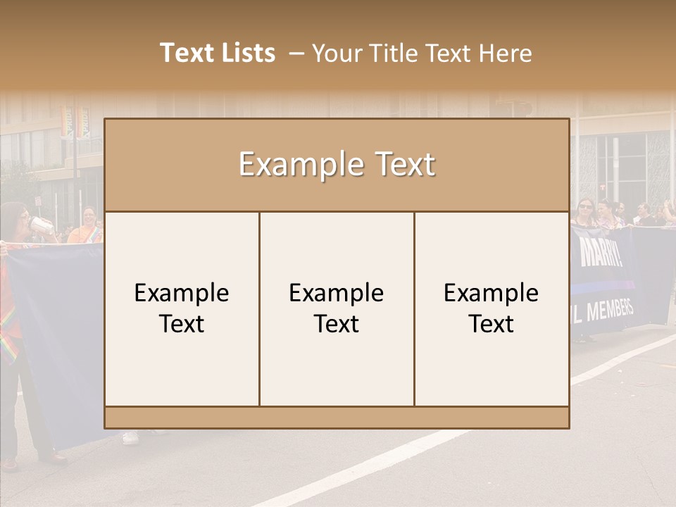 Homosexual Politics Council PowerPoint Template