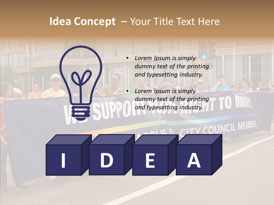 Homosexual Politics Council PowerPoint Template