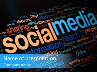 Social Media Media Keywords PowerPoint Template