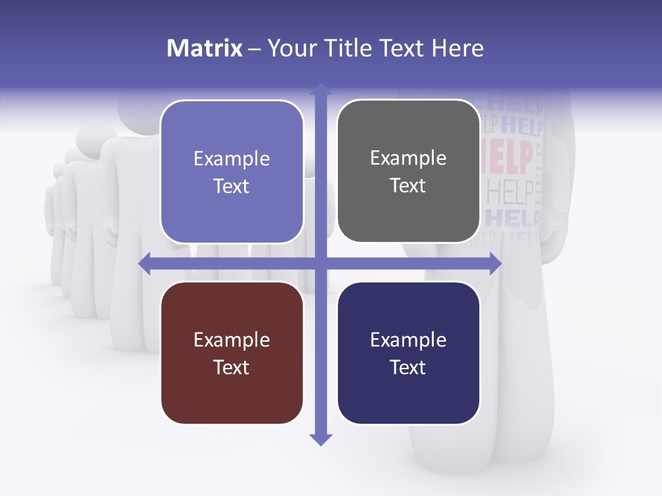 Unique Depressed Help PowerPoint Template