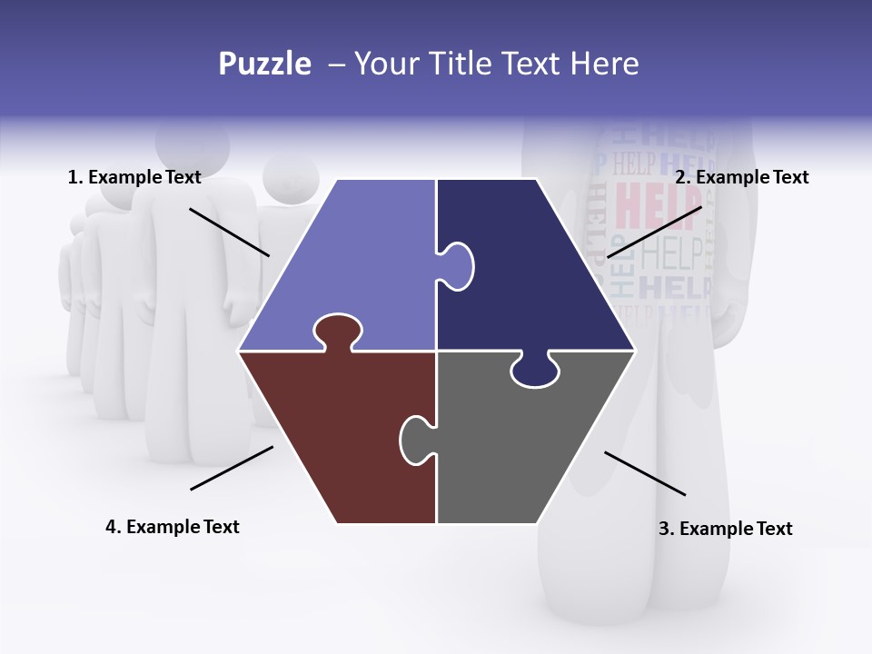 Unique Depressed Help PowerPoint Template