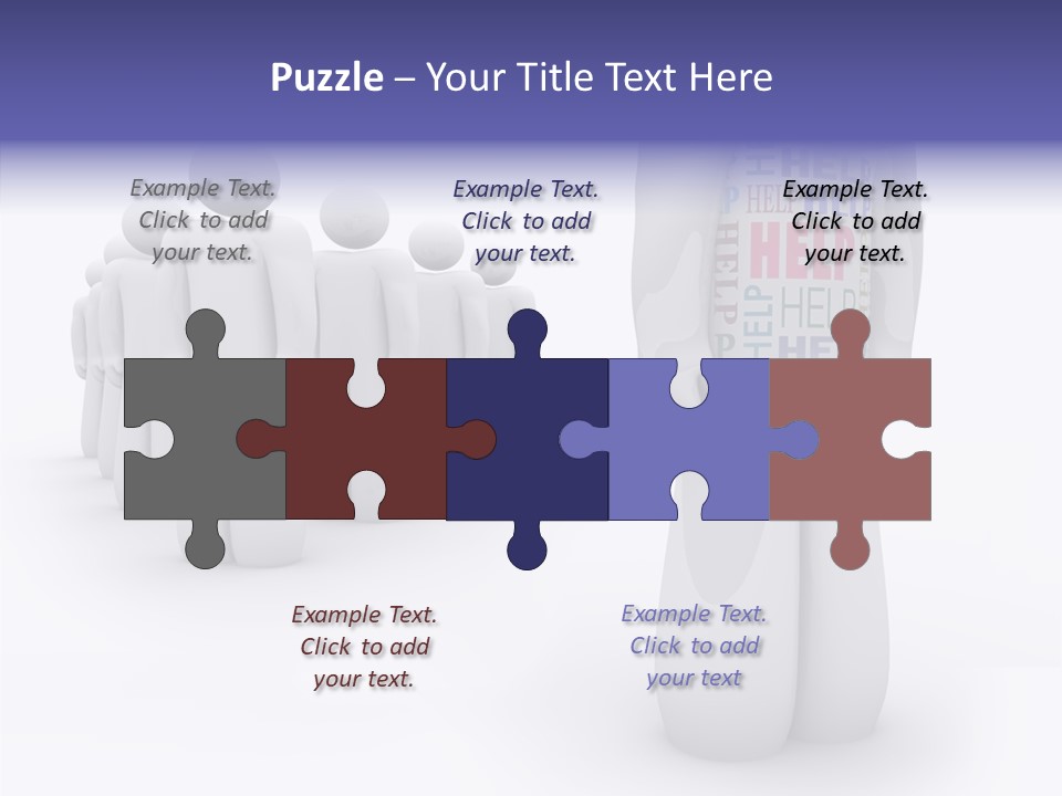 Unique Depressed Help PowerPoint Template