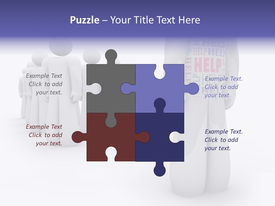 Unique Depressed Help PowerPoint Template