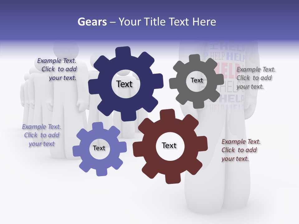 Unique Depressed Help PowerPoint Template