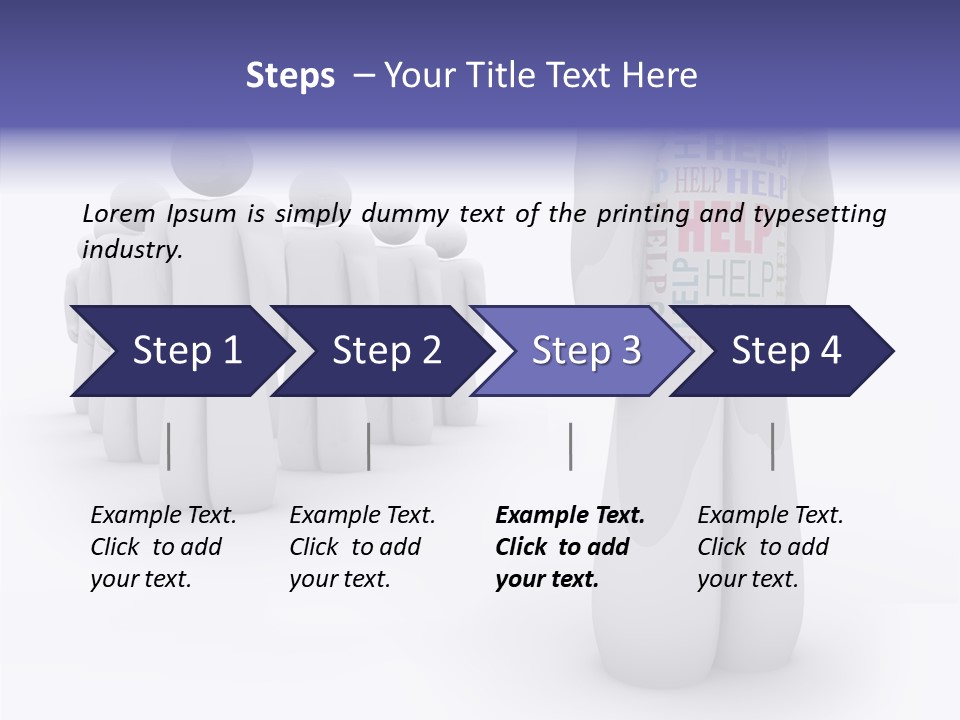 Unique Depressed Help PowerPoint Template