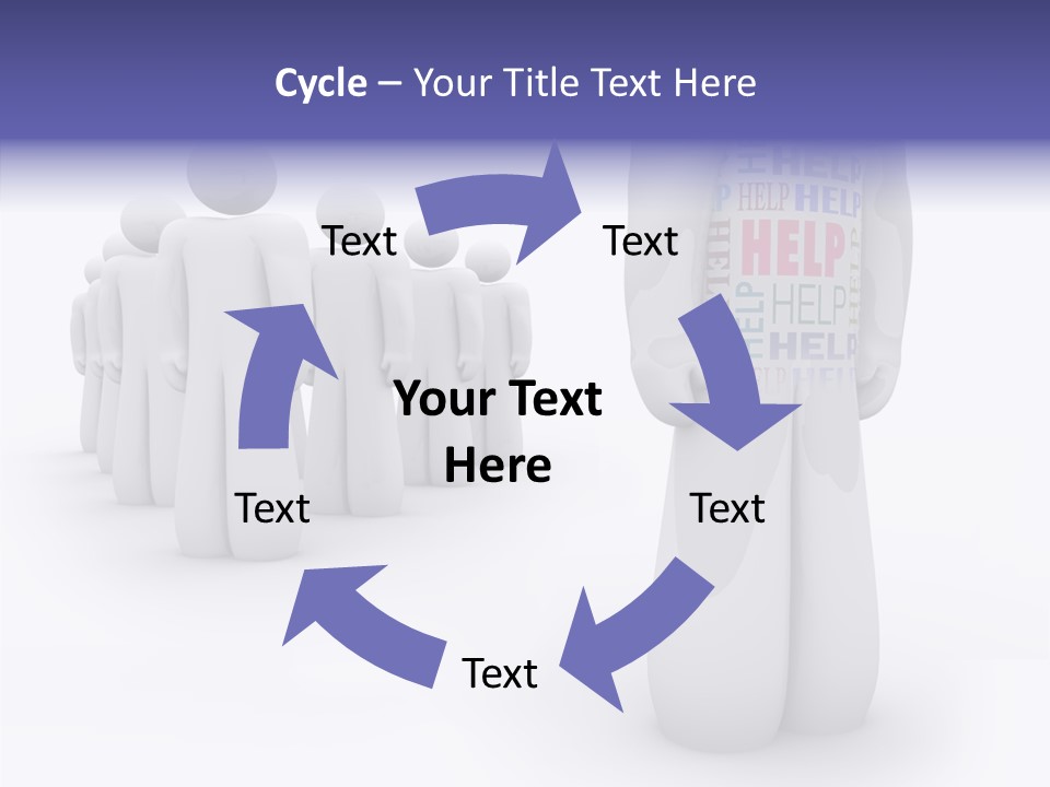 Unique Depressed Help PowerPoint Template