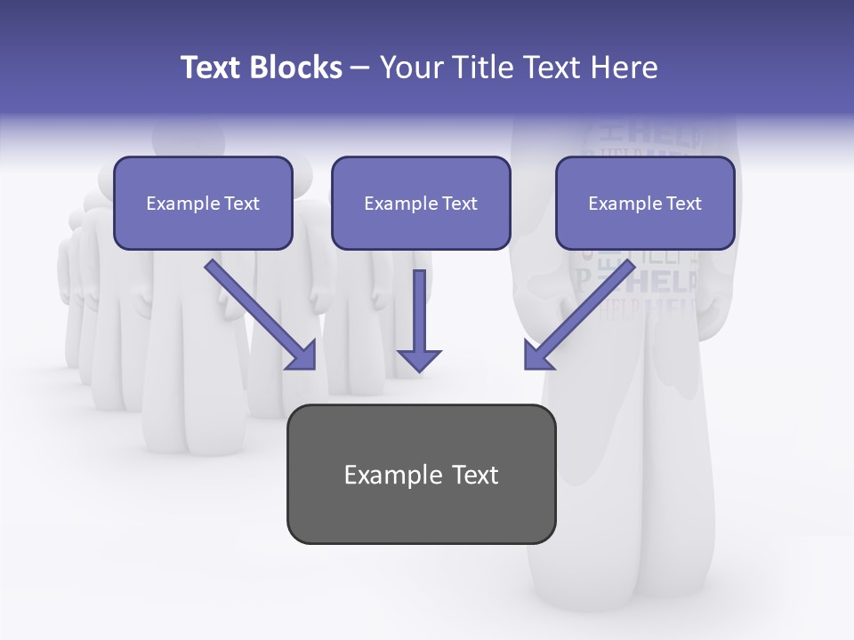 Unique Depressed Help PowerPoint Template