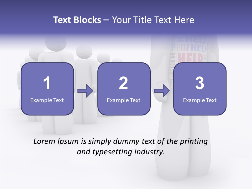 Unique Depressed Help PowerPoint Template