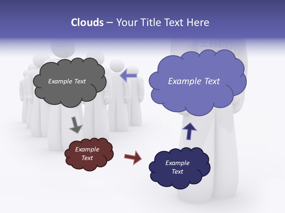 Unique Depressed Help PowerPoint Template