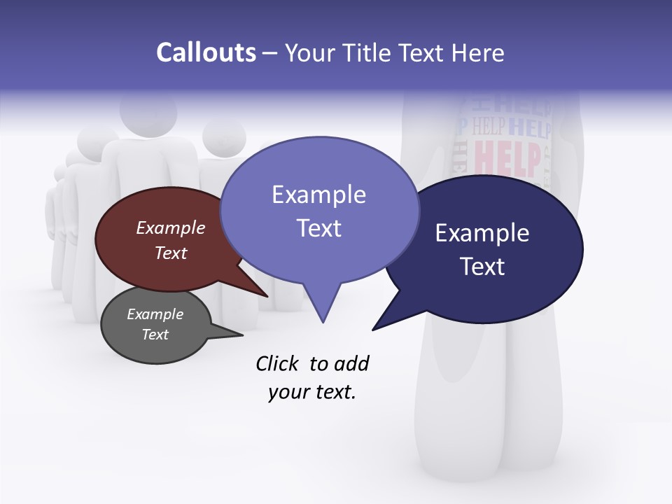 Unique Depressed Help PowerPoint Template