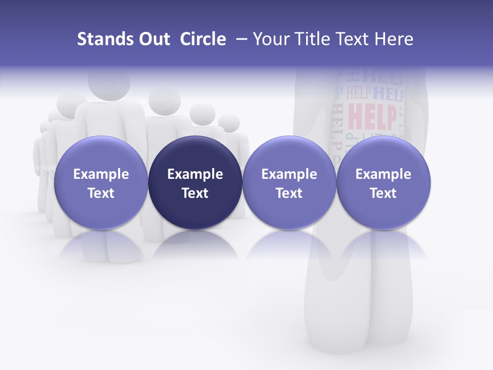 Unique Depressed Help PowerPoint Template