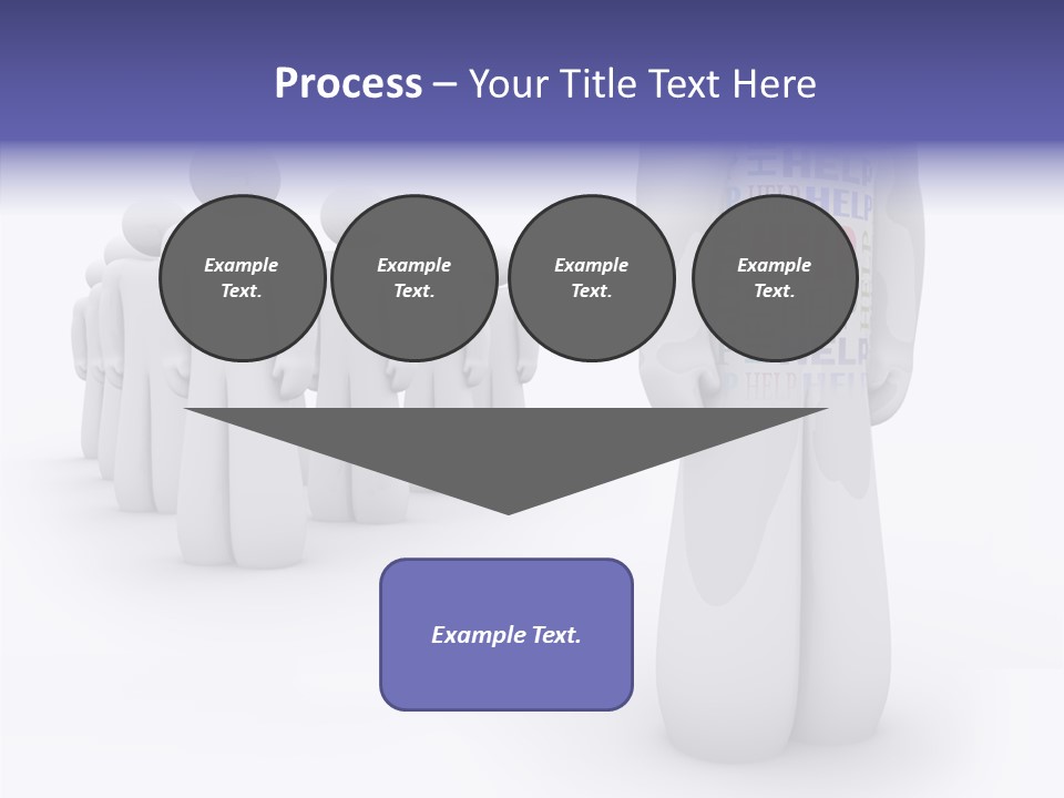 Unique Depressed Help PowerPoint Template