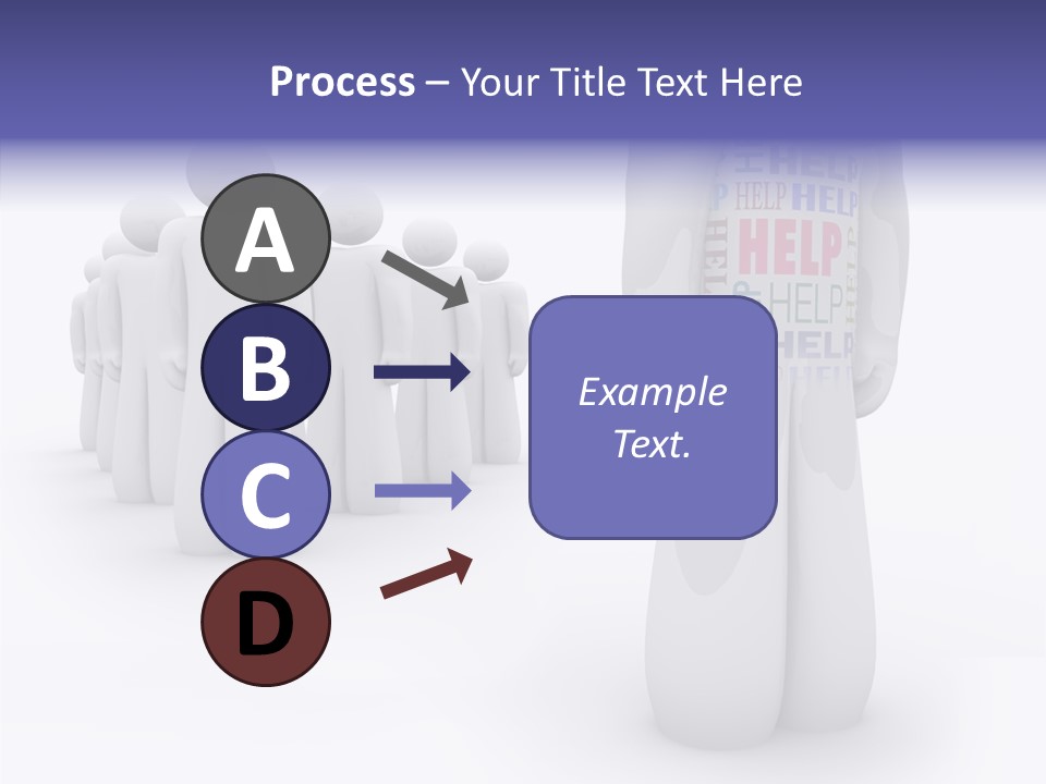 Unique Depressed Help PowerPoint Template