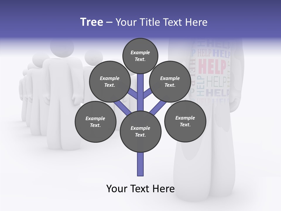 Unique Depressed Help PowerPoint Template