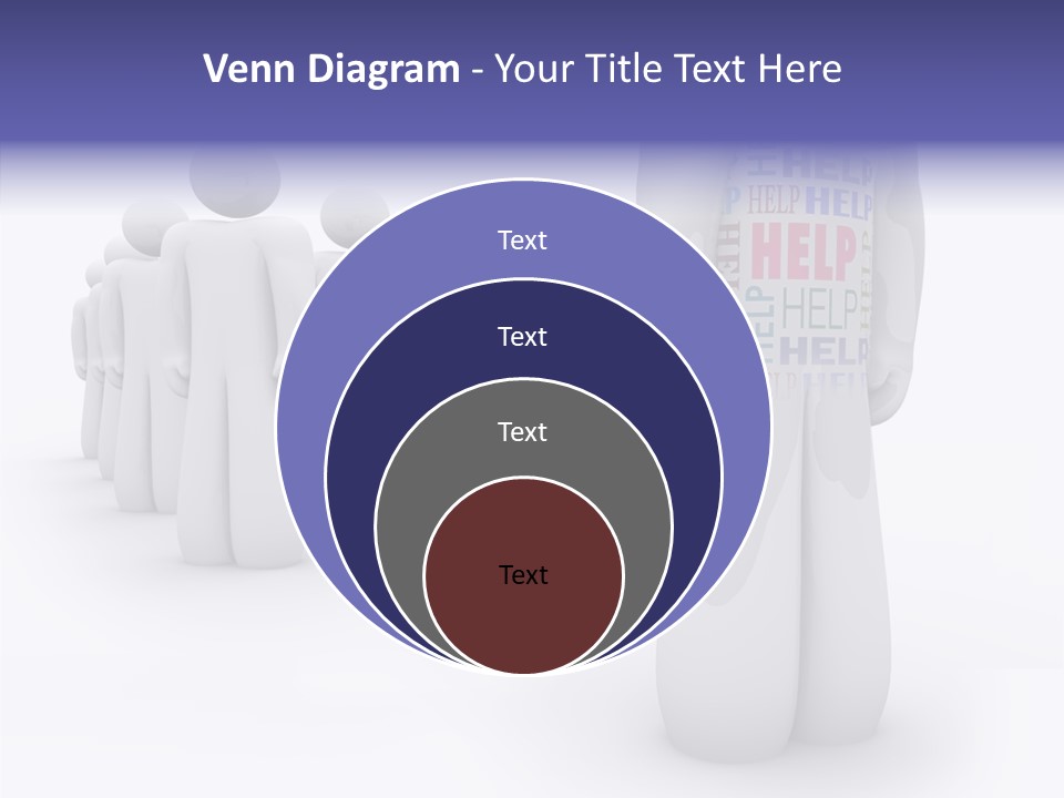 Unique Depressed Help PowerPoint Template