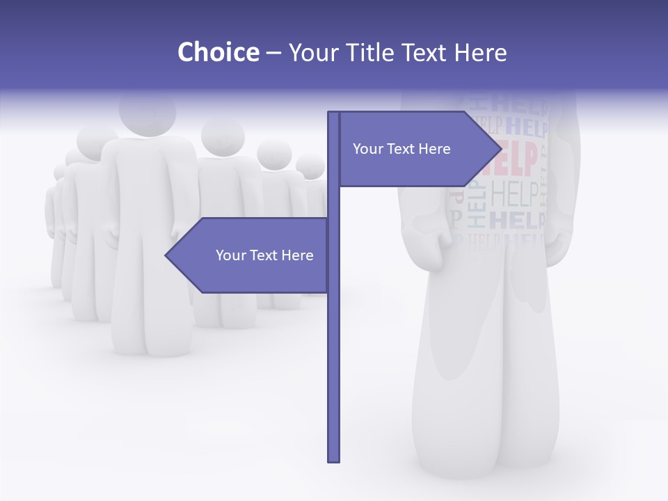 Unique Depressed Help PowerPoint Template