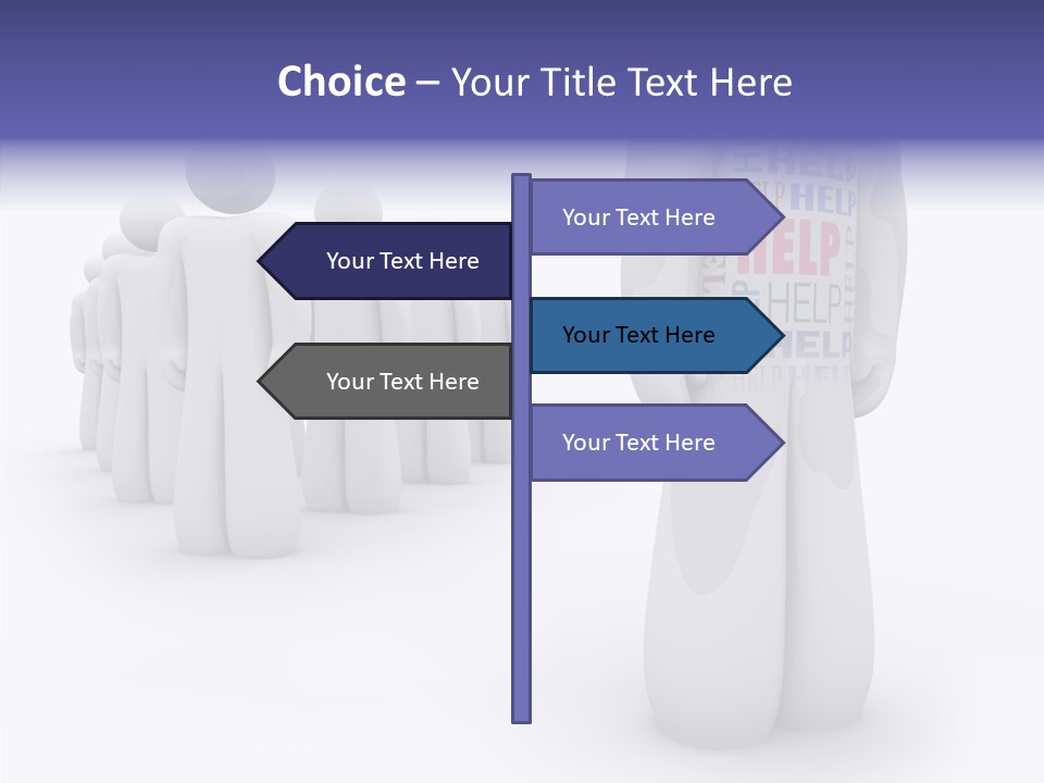 Unique Depressed Help PowerPoint Template