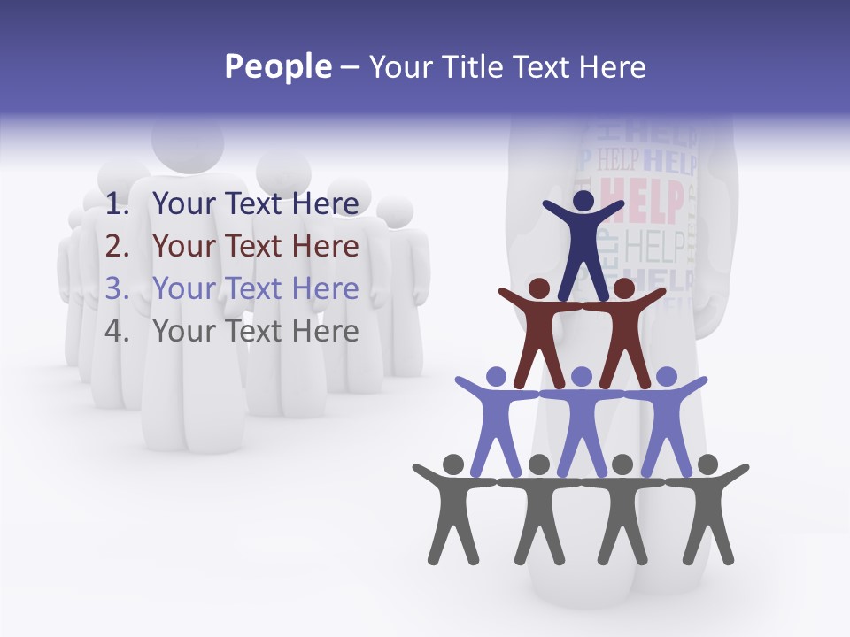 Unique Depressed Help PowerPoint Template