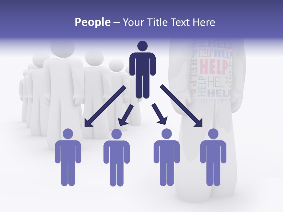 Unique Depressed Help PowerPoint Template