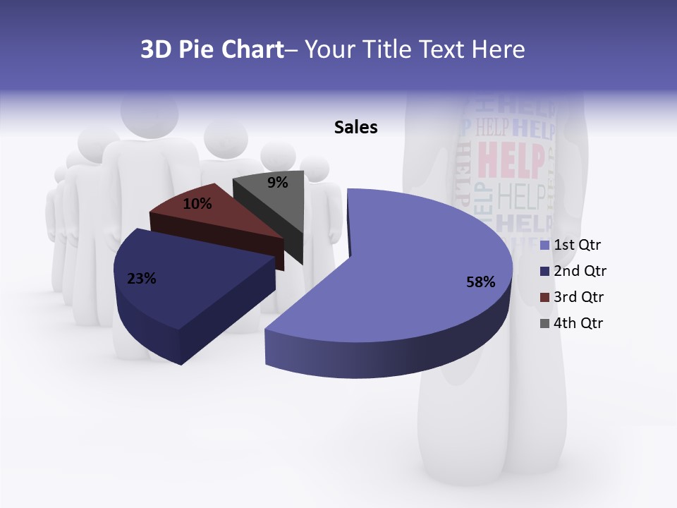 Unique Depressed Help PowerPoint Template