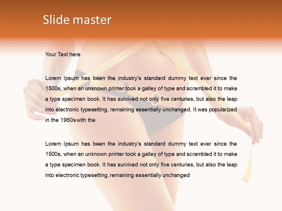 Beautiful Perfect Slimming PowerPoint Template