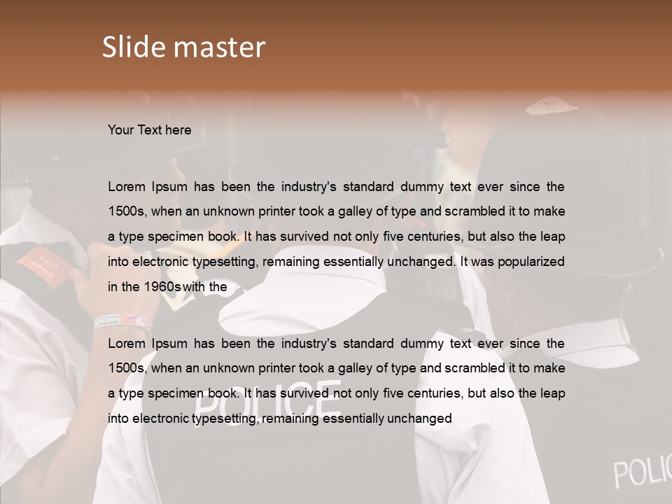 Care Shape Figure PowerPoint Template