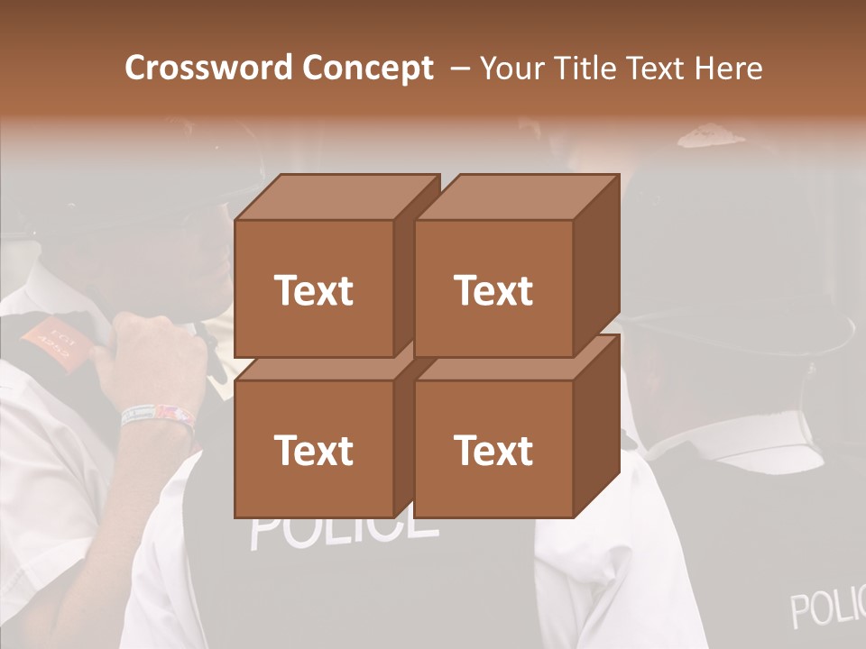 Care Shape Figure PowerPoint Template