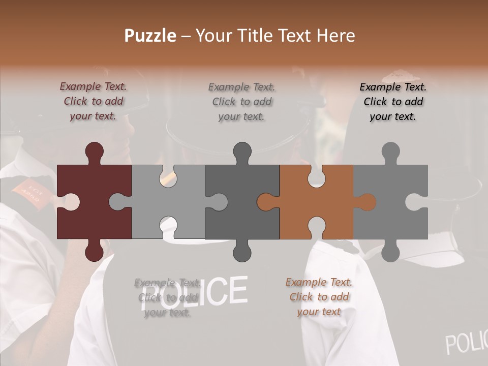 Care Shape Figure PowerPoint Template