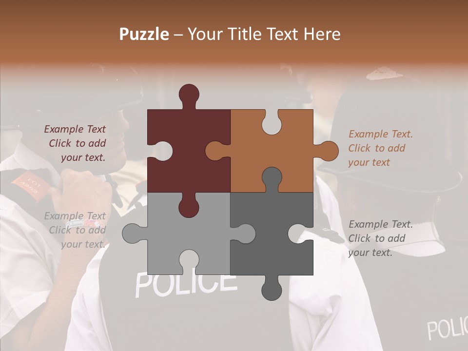 Care Shape Figure PowerPoint Template