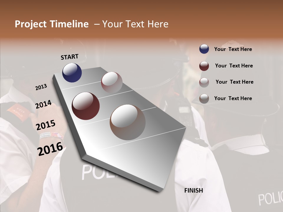 Care Shape Figure PowerPoint Template