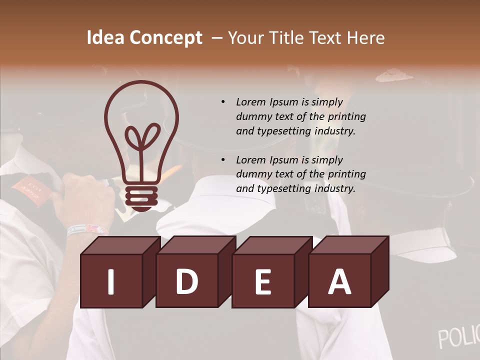 Care Shape Figure PowerPoint Template