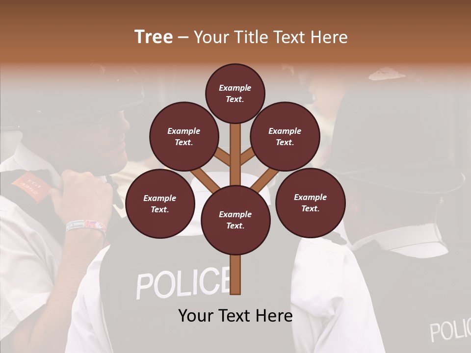 Care Shape Figure PowerPoint Template