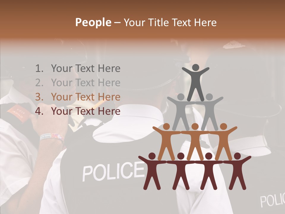 Care Shape Figure PowerPoint Template