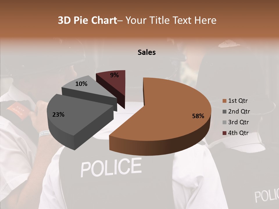 Care Shape Figure PowerPoint Template