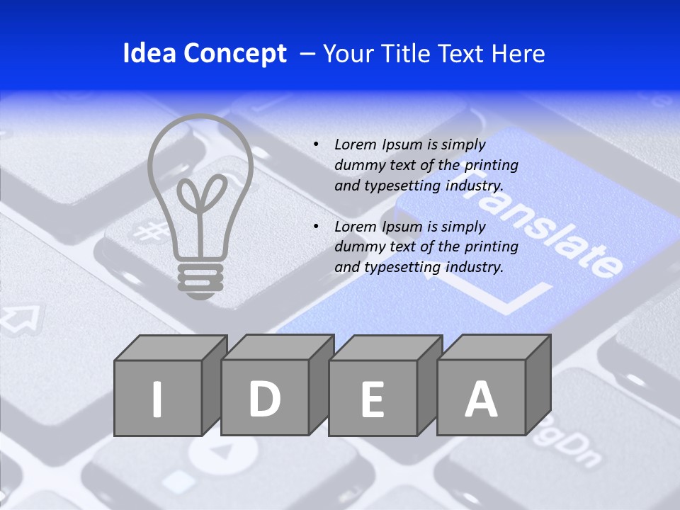 Text Notebook Ideas PowerPoint Template