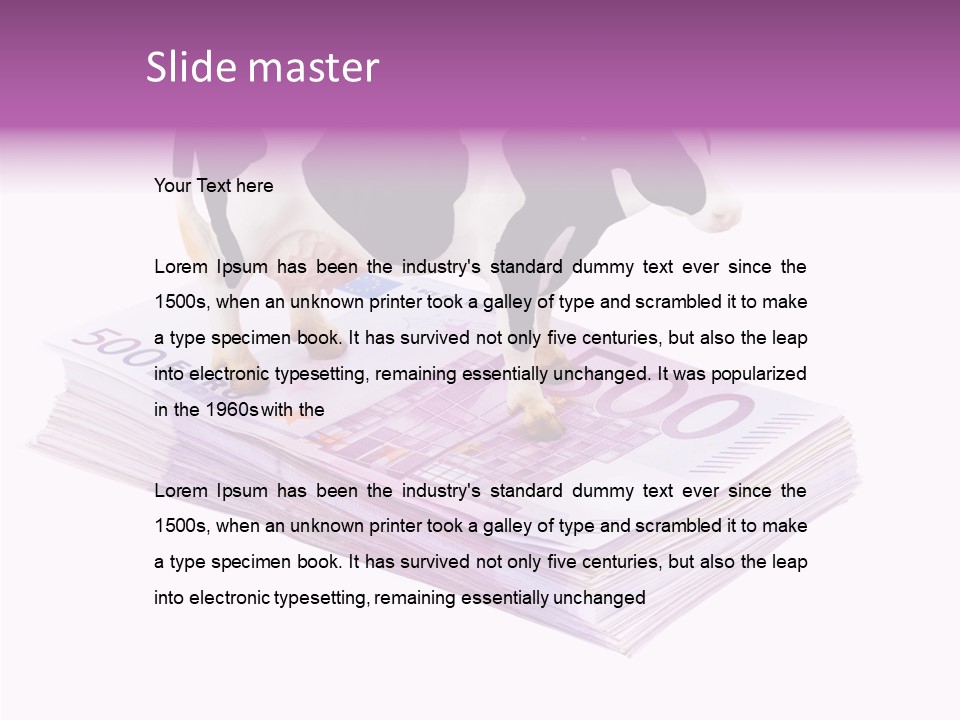 Europe Banknote Research PowerPoint Template