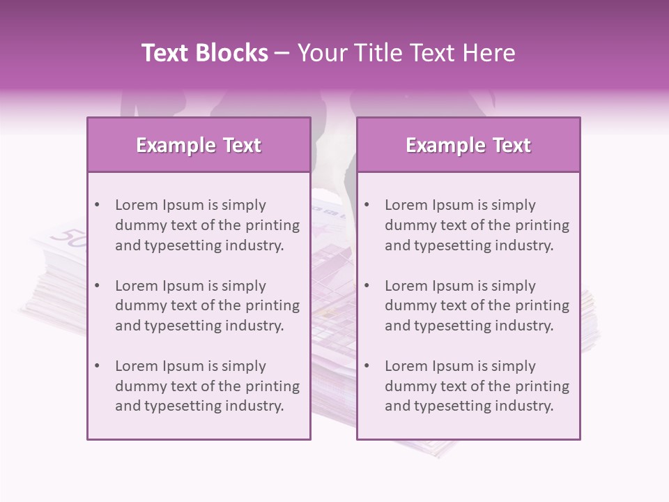 Europe Banknote Research PowerPoint Template