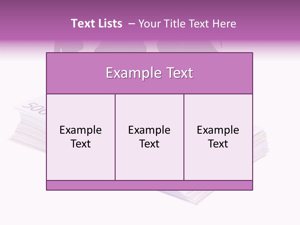 Europe Banknote Research PowerPoint Template