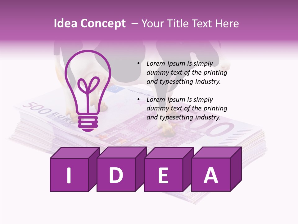 Europe Banknote Research PowerPoint Template