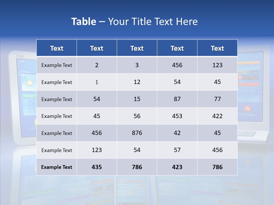 White Smartphone Pda PowerPoint Template