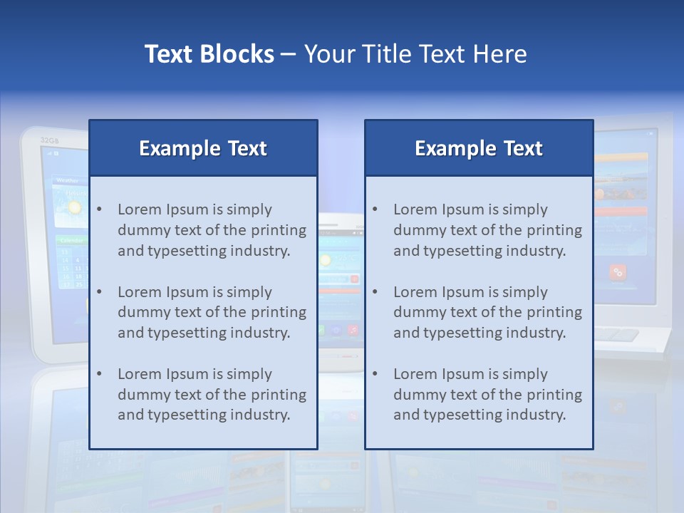 White Smartphone Pda PowerPoint Template