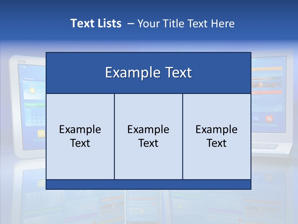 White Smartphone Pda PowerPoint Template