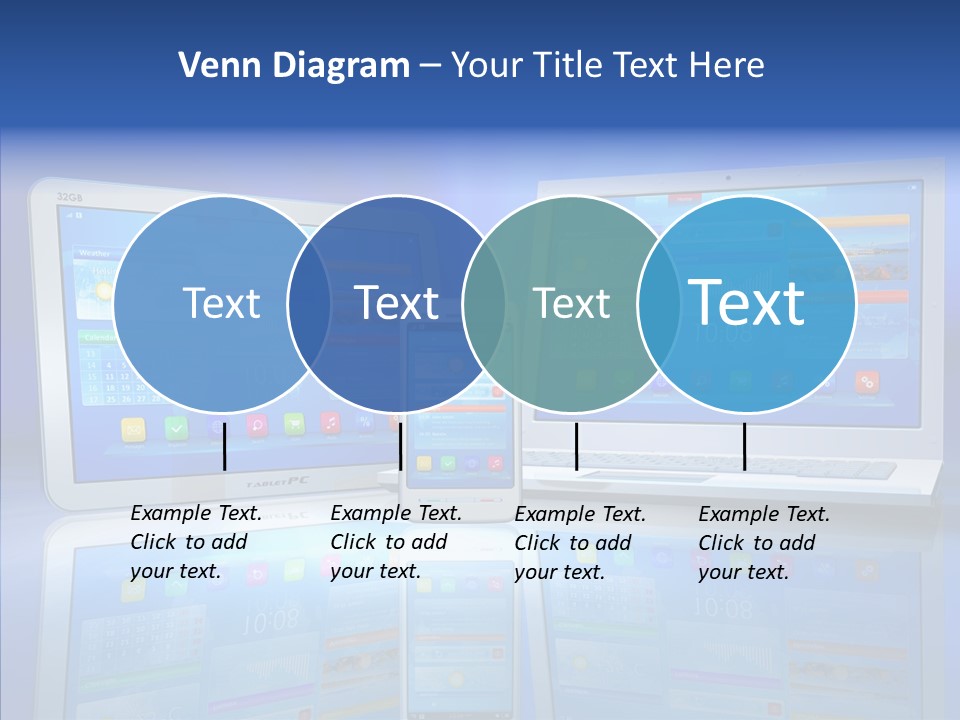 White Smartphone Pda PowerPoint Template