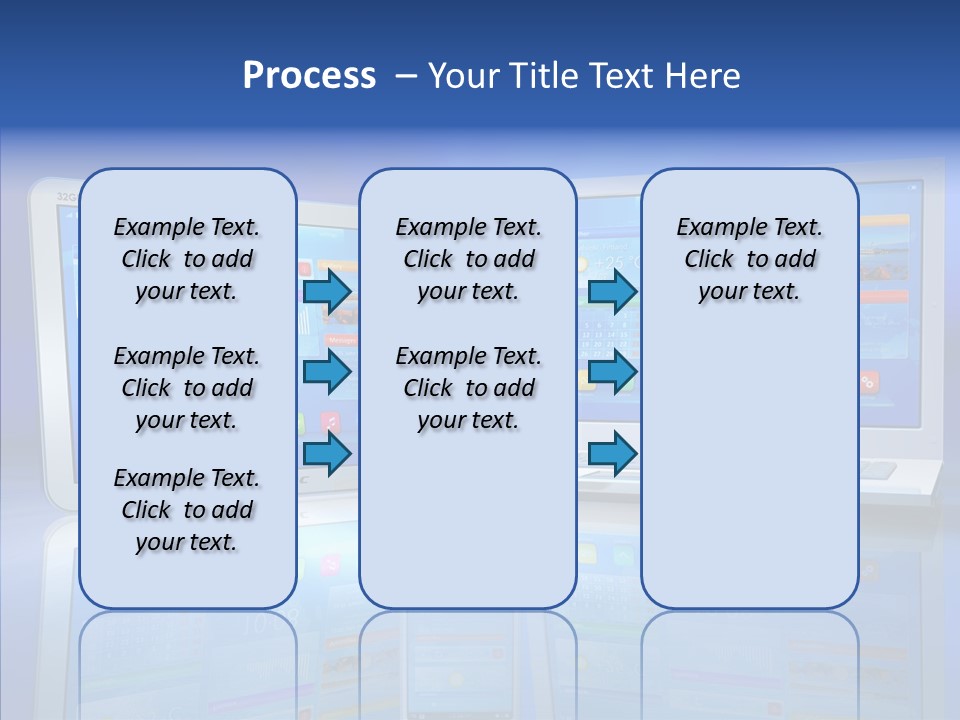 White Smartphone Pda PowerPoint Template