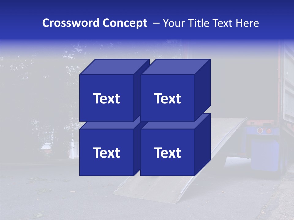 Steel Door Unit PowerPoint Template