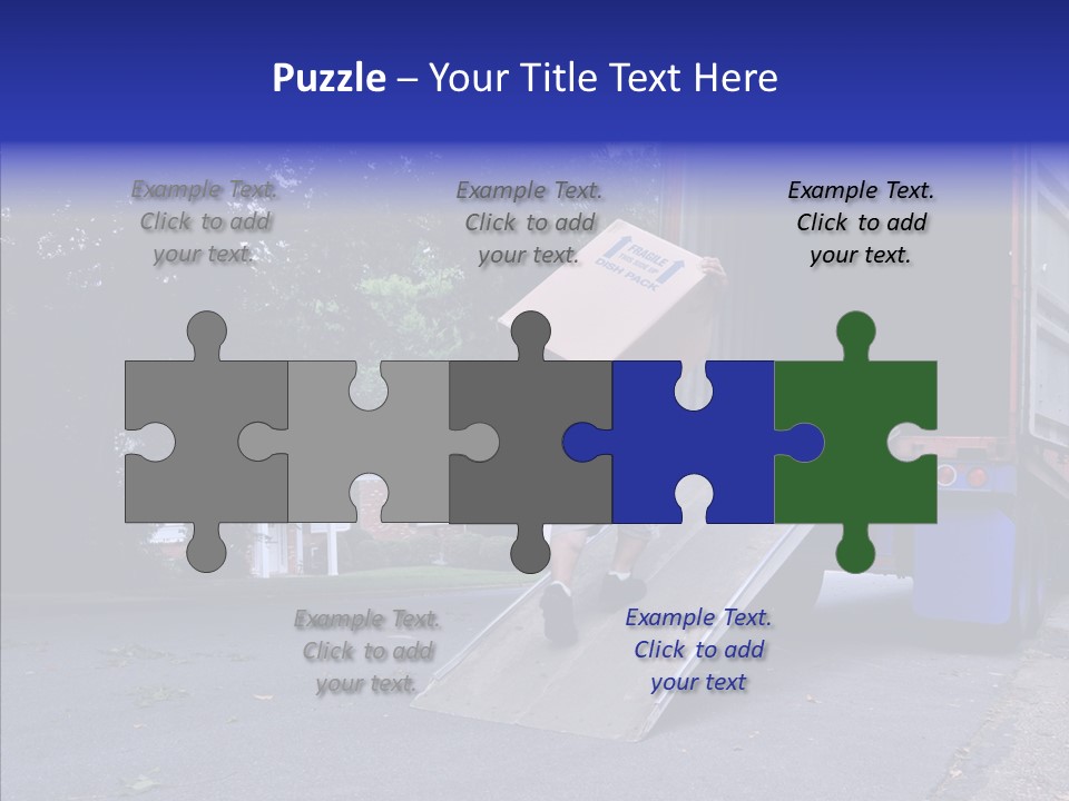 Steel Door Unit PowerPoint Template