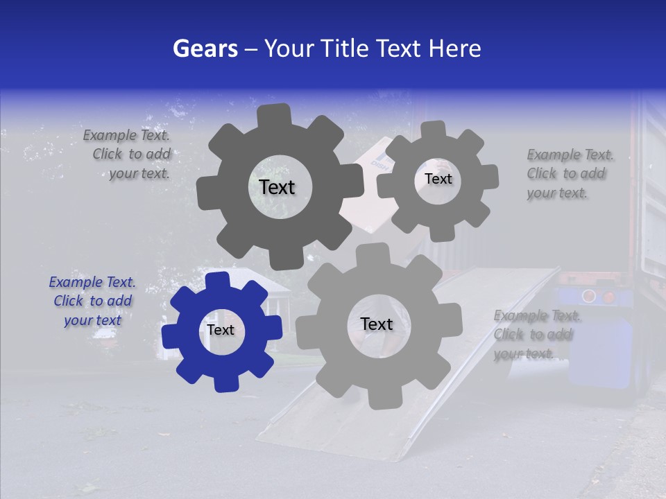 Steel Door Unit PowerPoint Template